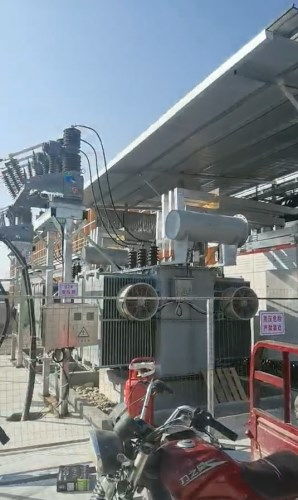 A close-up of a mining rig equipped with advanced hardware